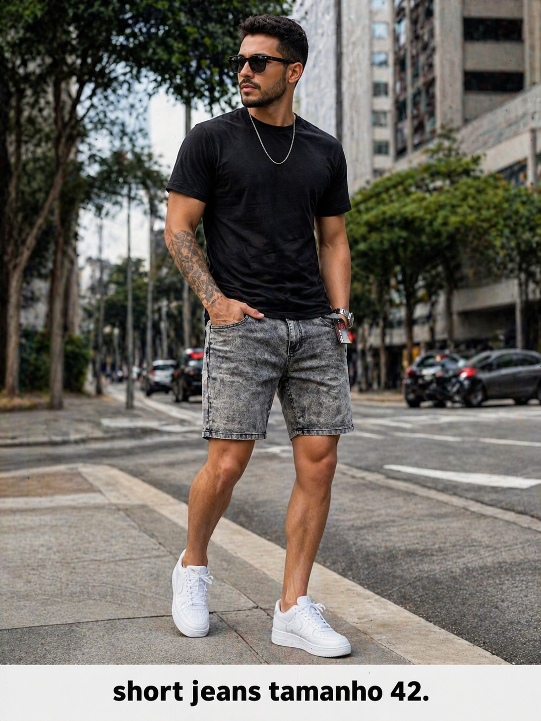 SHORTS JEANS MASCULINO