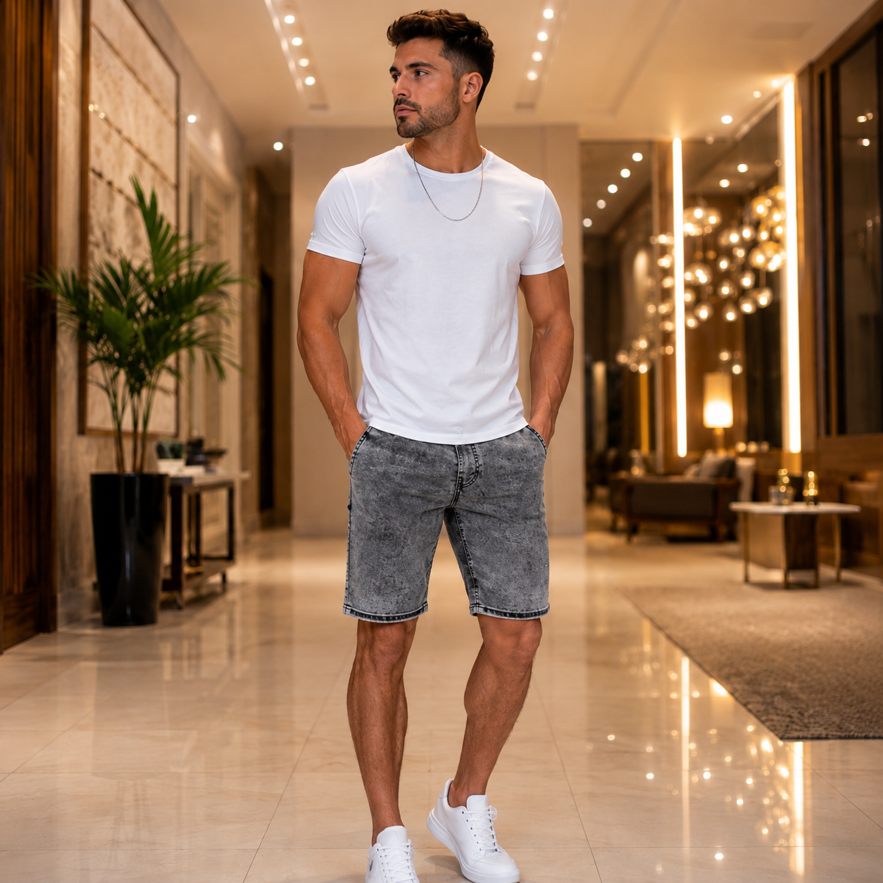 SHORTS JEANS MASCULINO