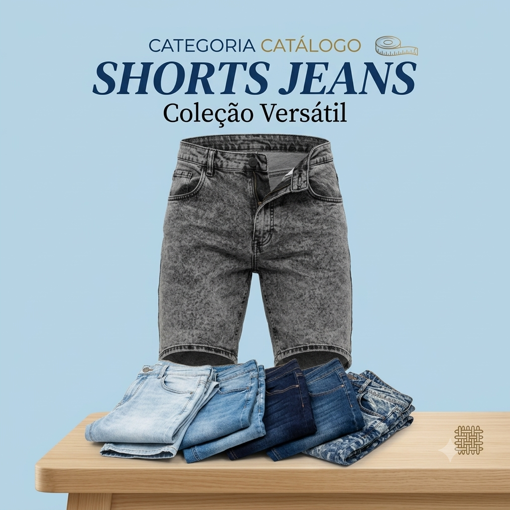 SHORTS JEANS MASCULINO